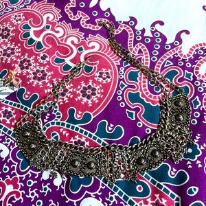 Metallic Silver free people belt 36 in long shown in video/14 in the front part